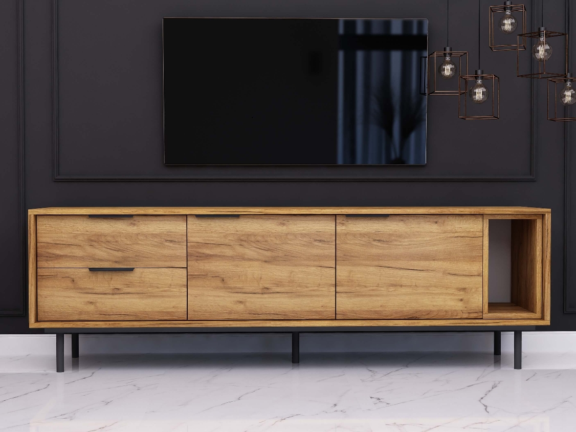 Mueble TV Cala 175cm - Roble