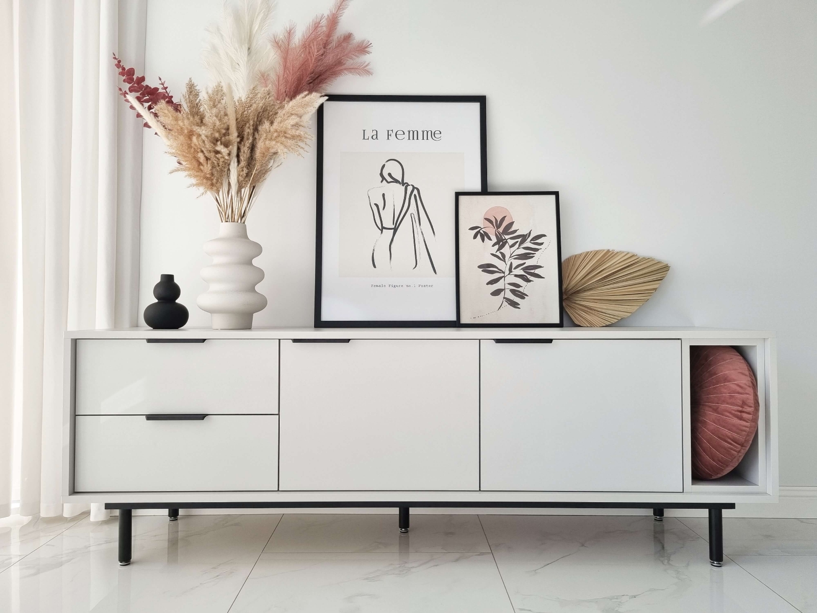 Mueble TV Cala 175cm - Blanco